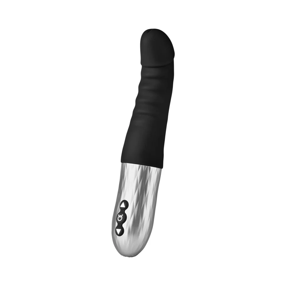 Forto Thruster Rechargeable Silicone Thrusting G-Spot Vibrator Black - Image 11