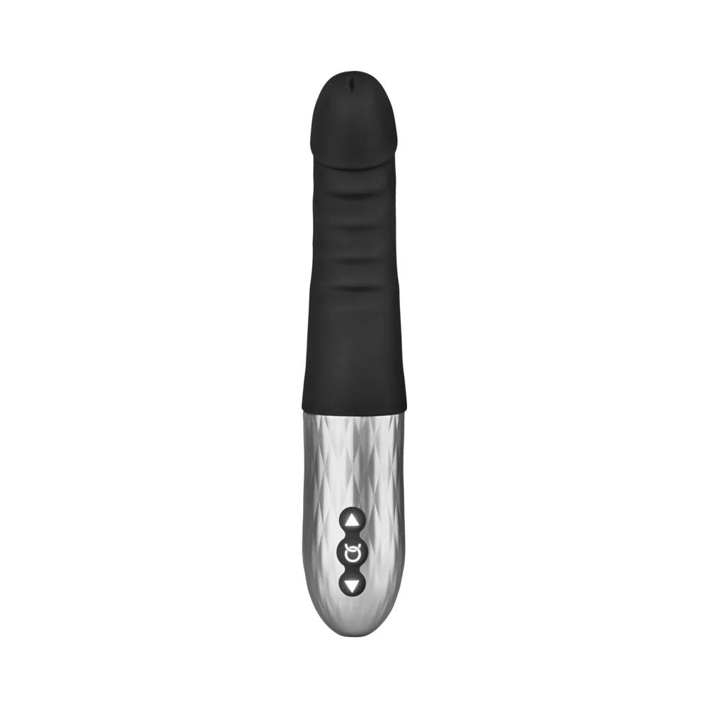 Forto Thruster Rechargeable Silicone Thrusting G-Spot Vibrator Black - Image 13