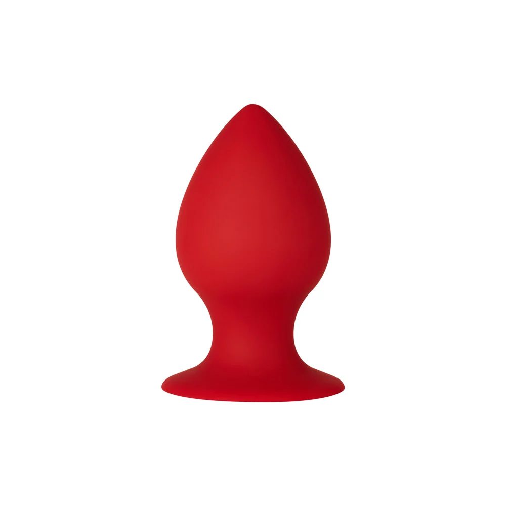 Forto F-98 Cone Silicone Anal Plug Small Red - Image 6