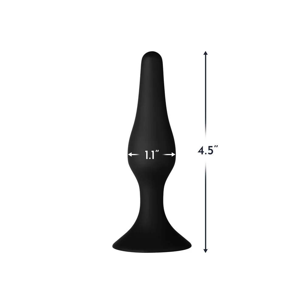 Forto F-11 Lungo Silicone Anal Plug Small Black - Image 8