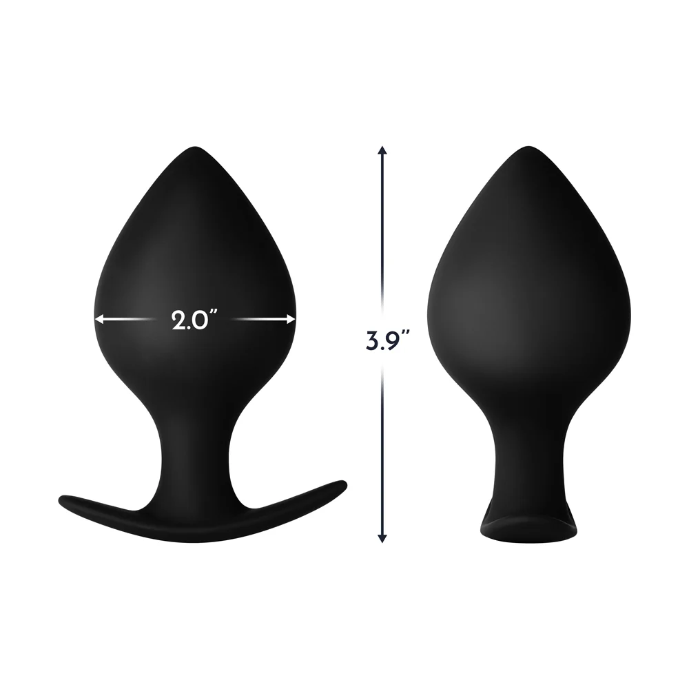 Forto F-60 Spade Silicone Anal Plug Medium Black - Image 10