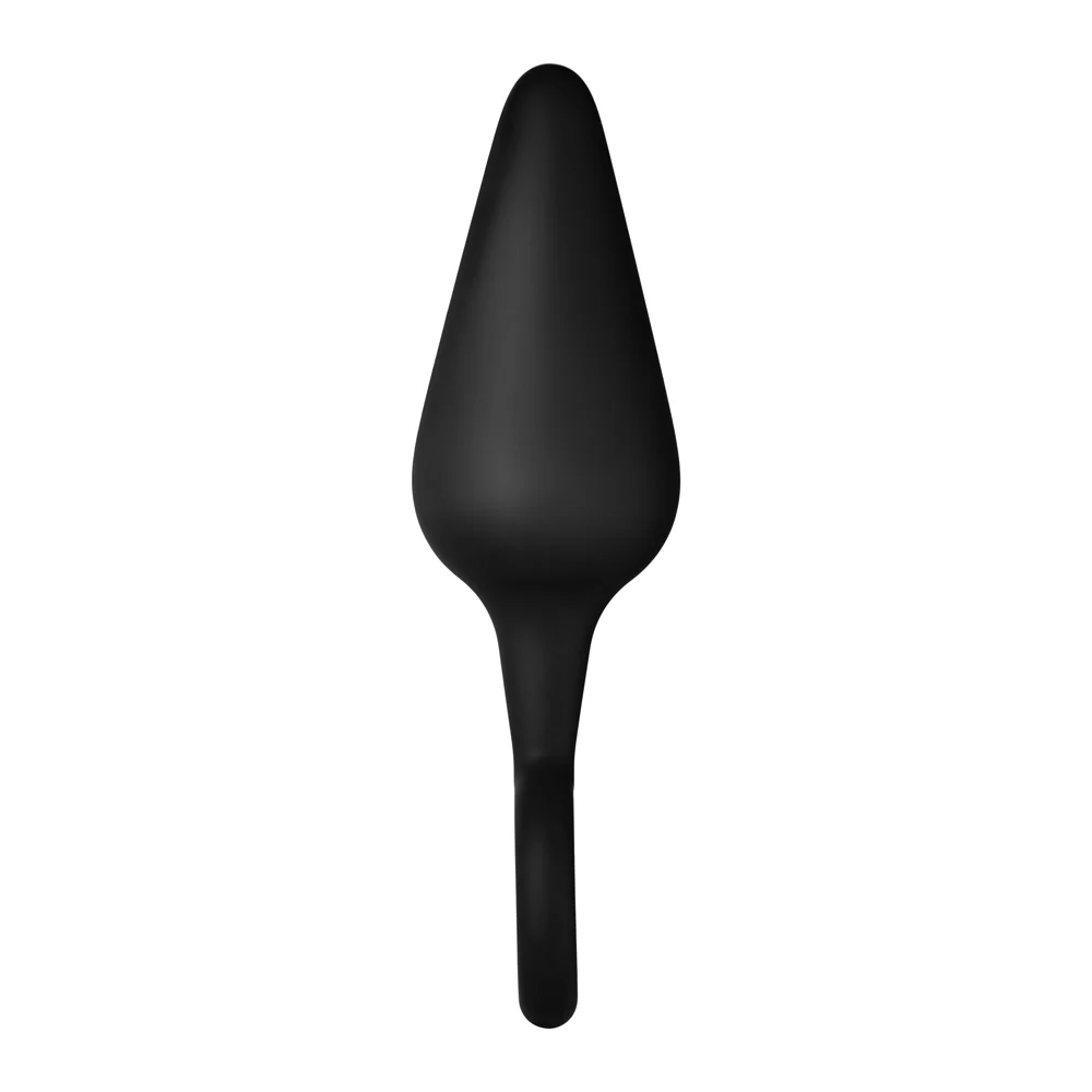 Forto F-10 Silicone Anal Plug with Pull Ring Large Black - Image 8
