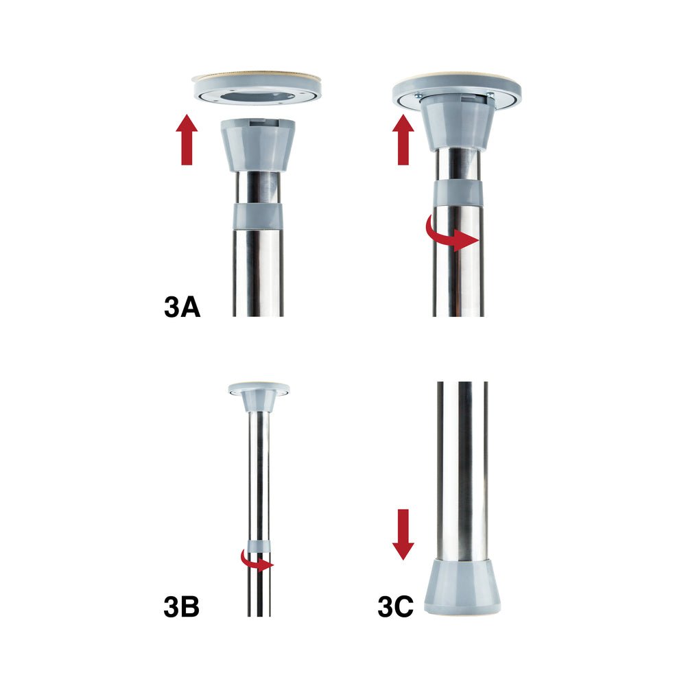 Ouch! Fully Adjustable Dance Pole Silver - Image 7