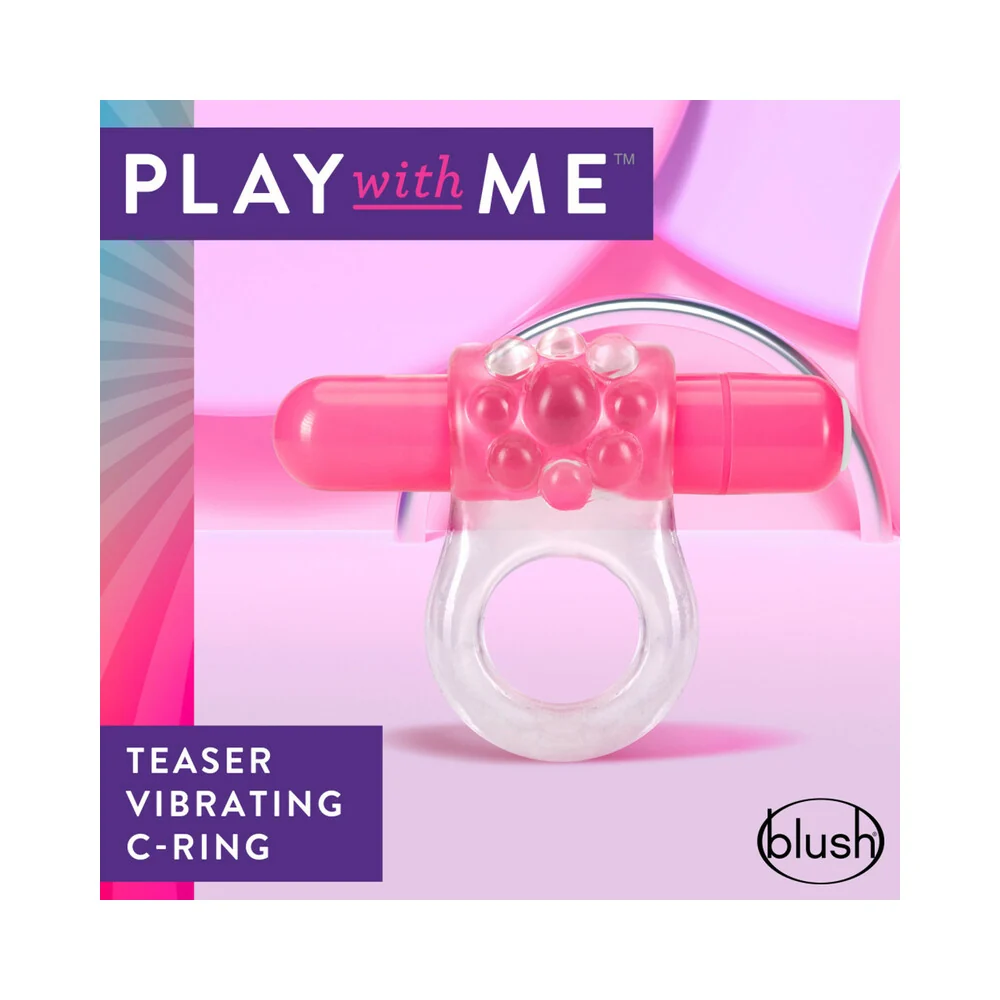 Play with Me Teaser Vibrating C-Ring Pink - Image 9