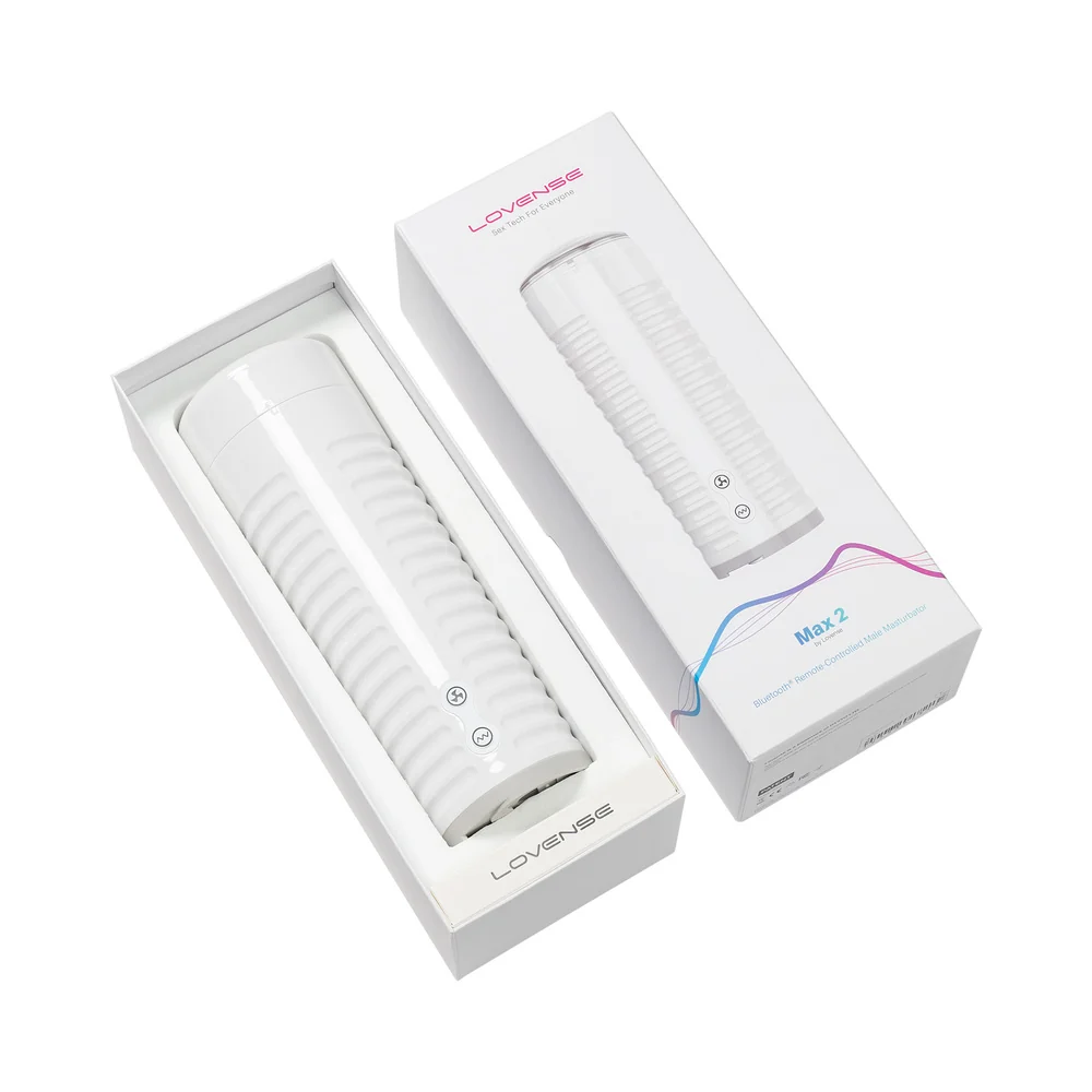 Lovense Max 2 Bluetooth App-Controlled Vibrating and Suction Masturbator (Neutral Sleeve) - Image 7