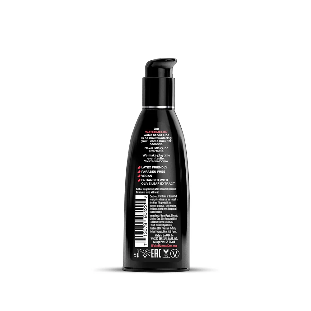 Wicked Aqua Watermelon Water-Based Lubricant 2 oz. - Image 3