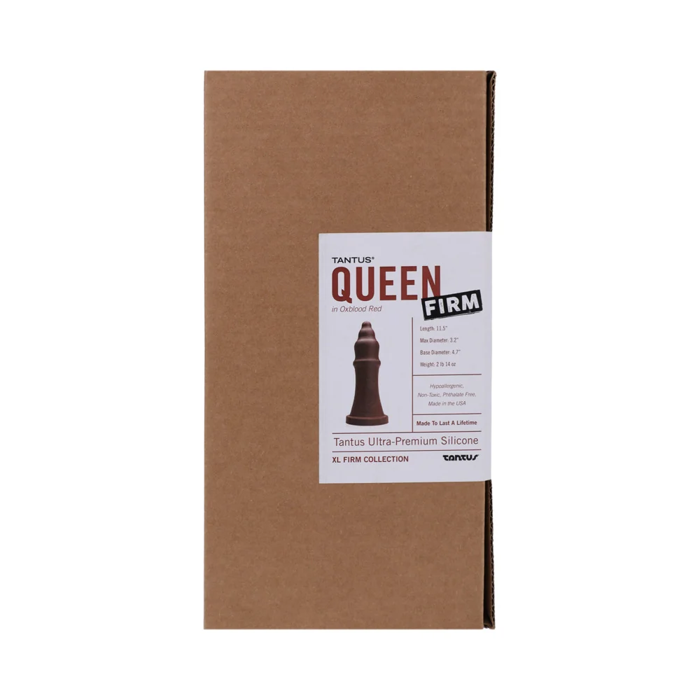 Tantus The Queen Firm Dildo Garnet - Image 5