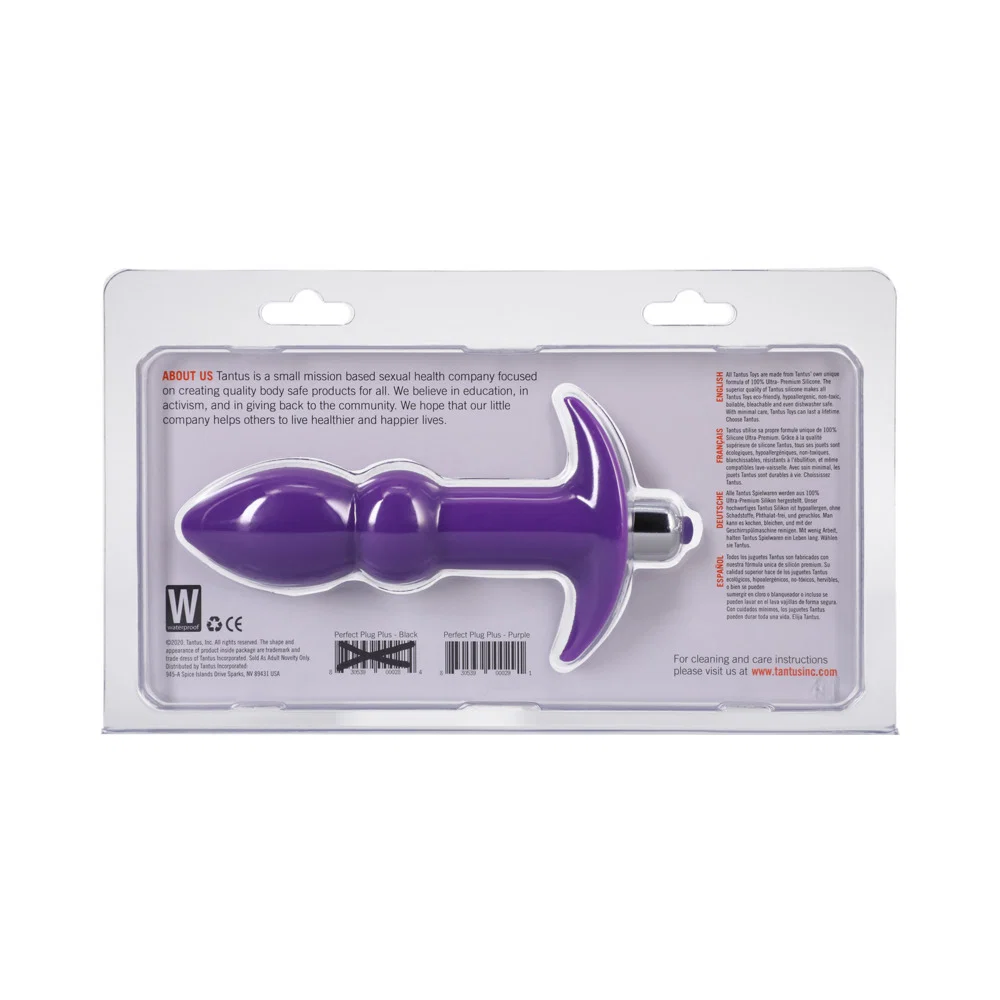 Tantus Perfect Plug Plus Vibrating Anal Plug Lilac - Image 7