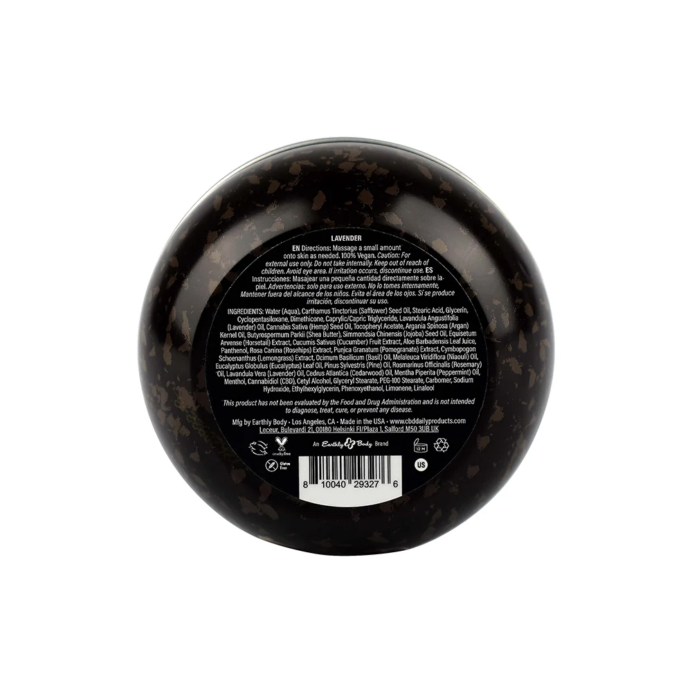 Earthly Body CBD Cream Lavender 5 oz. - Image 7