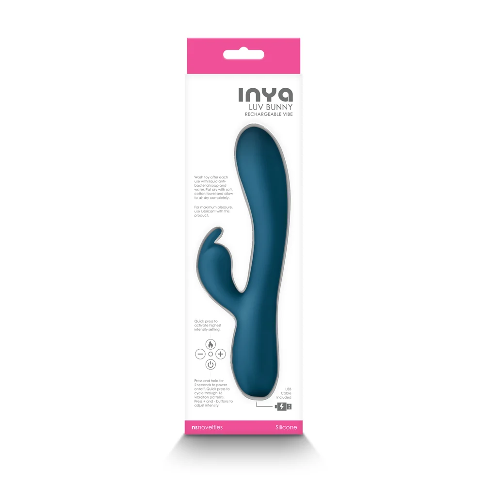 INYA Luv Bunny Rechargeable Vibe Dark Teal - Image 5
