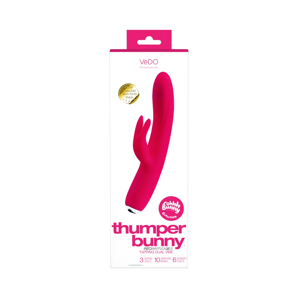 Vedo Thumper Bunny Rechargeable Dual Vibe Pretty Pink - Image 7