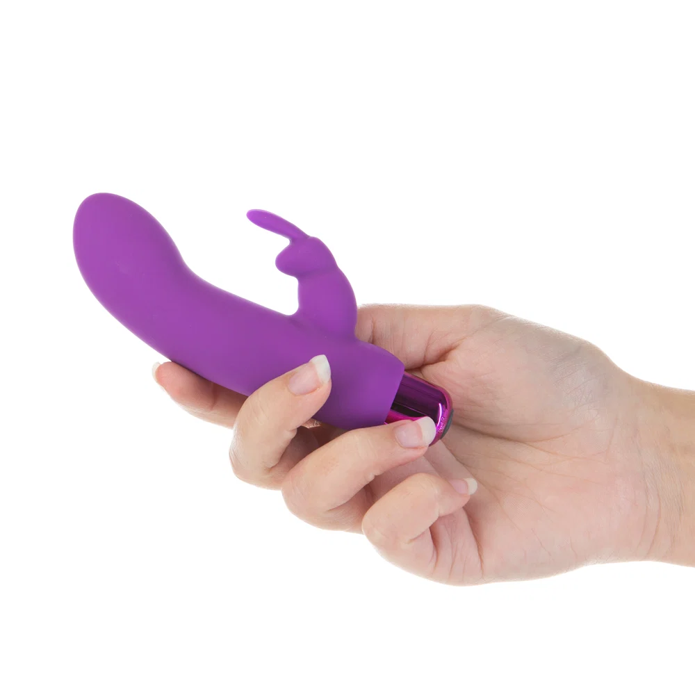 Powerbullet Alice''s Bunny Rechargeable Bullet Vibrator with Silicone Rabbit Sleeve Purple - Image 10