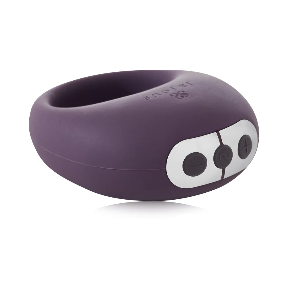 Je Joue Mio Rechargeable Vibrating Silicone Cock Ring Purple - Image 12