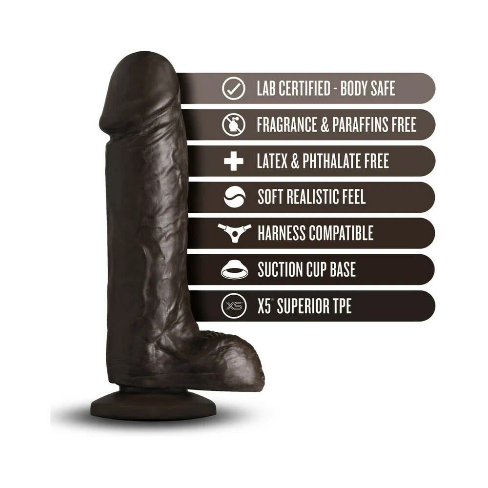 Loverboy The Movie Star Realistic 8 in. Dildo with Balls Brown - Image 9
