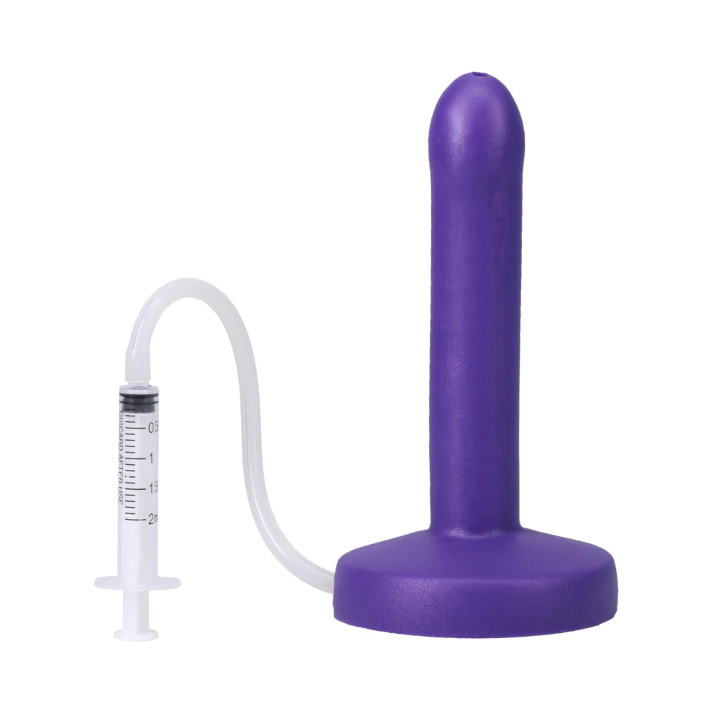 Tantus POP Slim Squrting Dildo Indiglow - Image 11