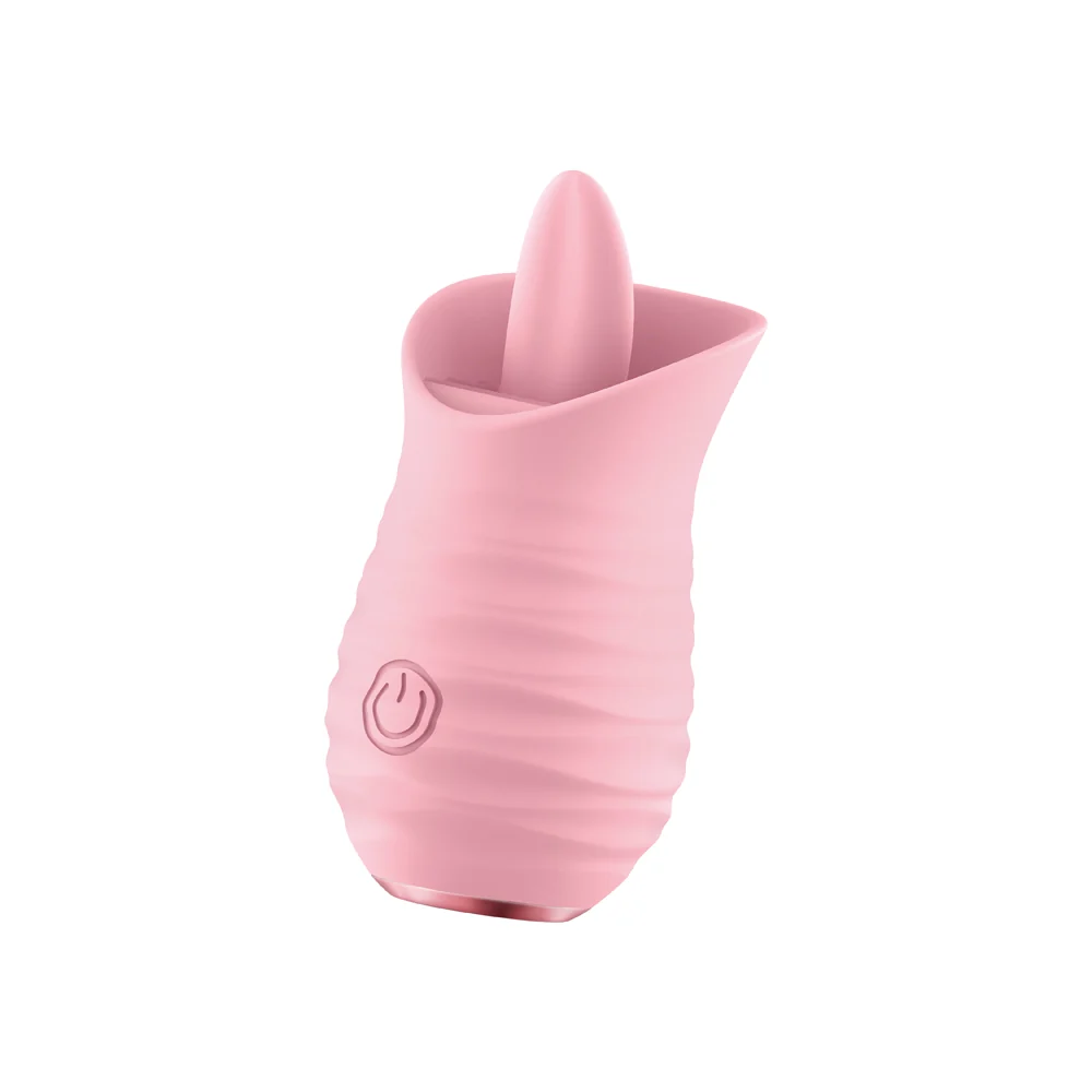 Luv Inc Tv08 Tongue Flickering Vibrator Rechargeable Silicone Clitoral Stimulator Pink - Image 5