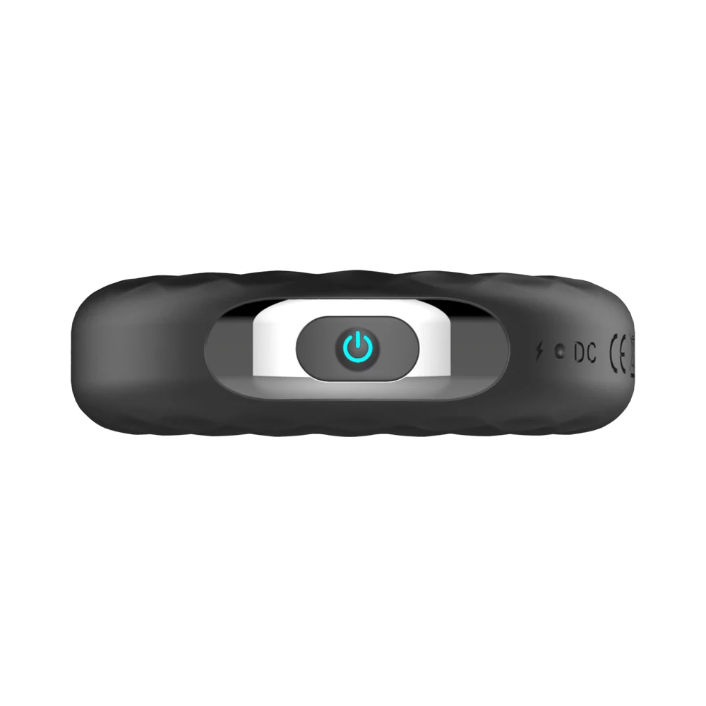 Forto F-15 Rechargeable Silicone Vibrating Cockring Black - Image 11