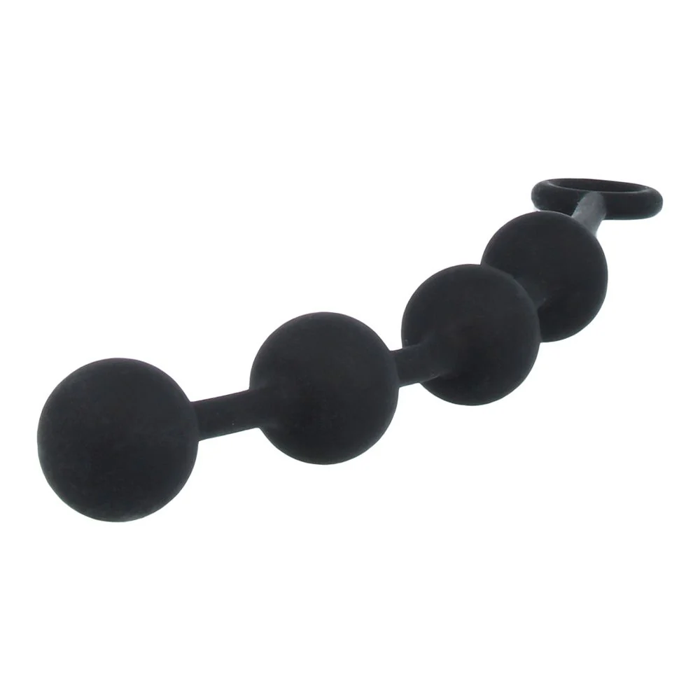 Nexus EXCITE Anal Beads Silicone Medium Black - Image 4