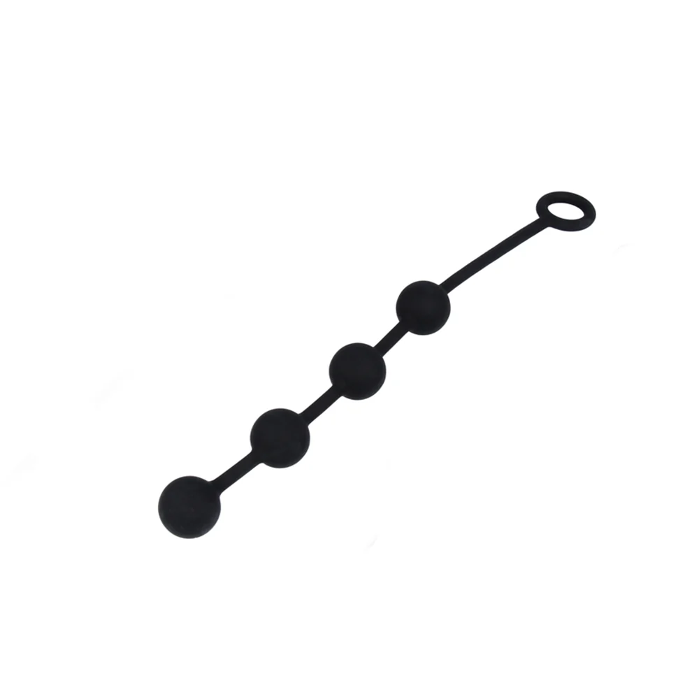 Nexus EXCITE Anal Beads Silicone Medium Black - Image 5
