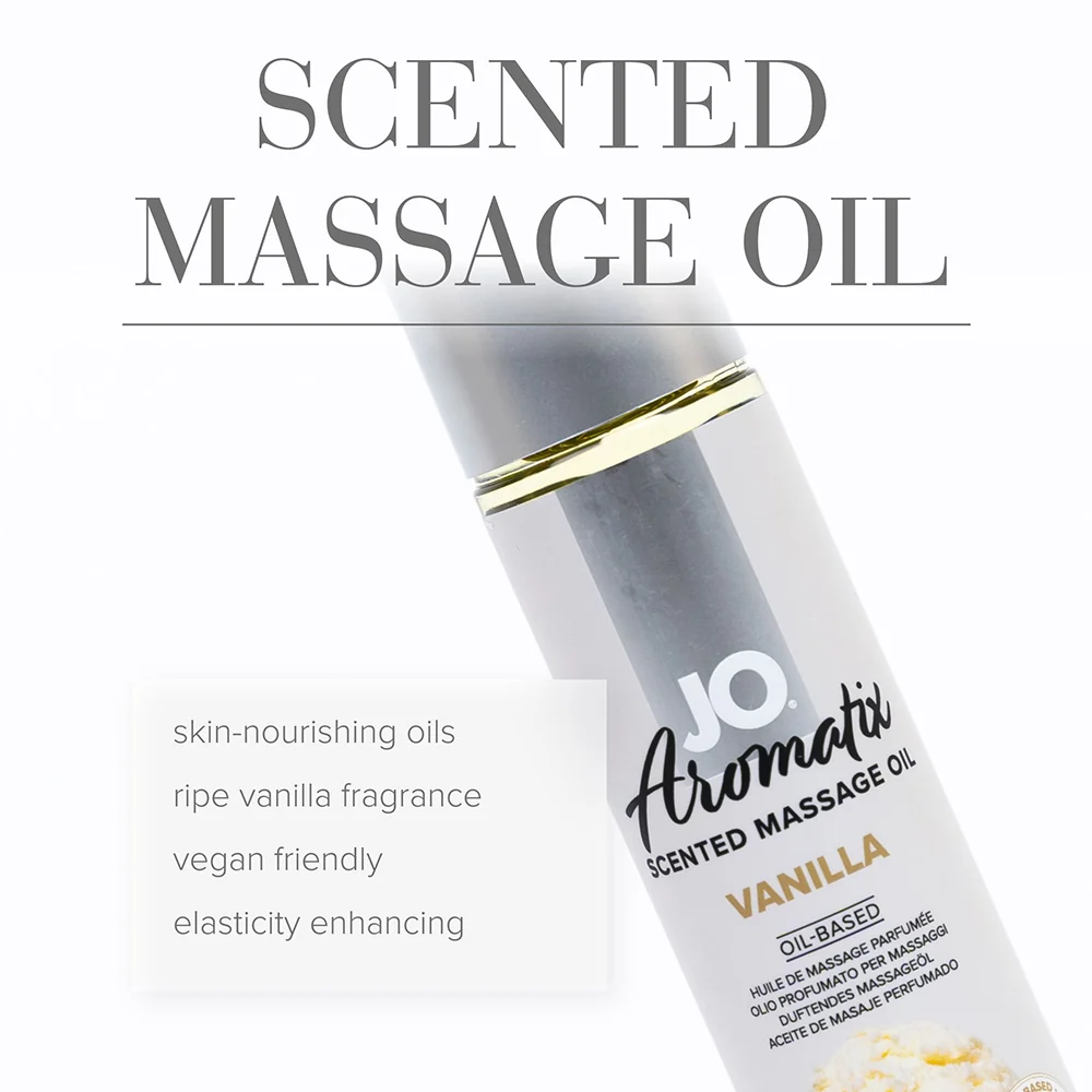 JO Aromatix Vanilla Scented Massage Oil 4 oz. - Image 8