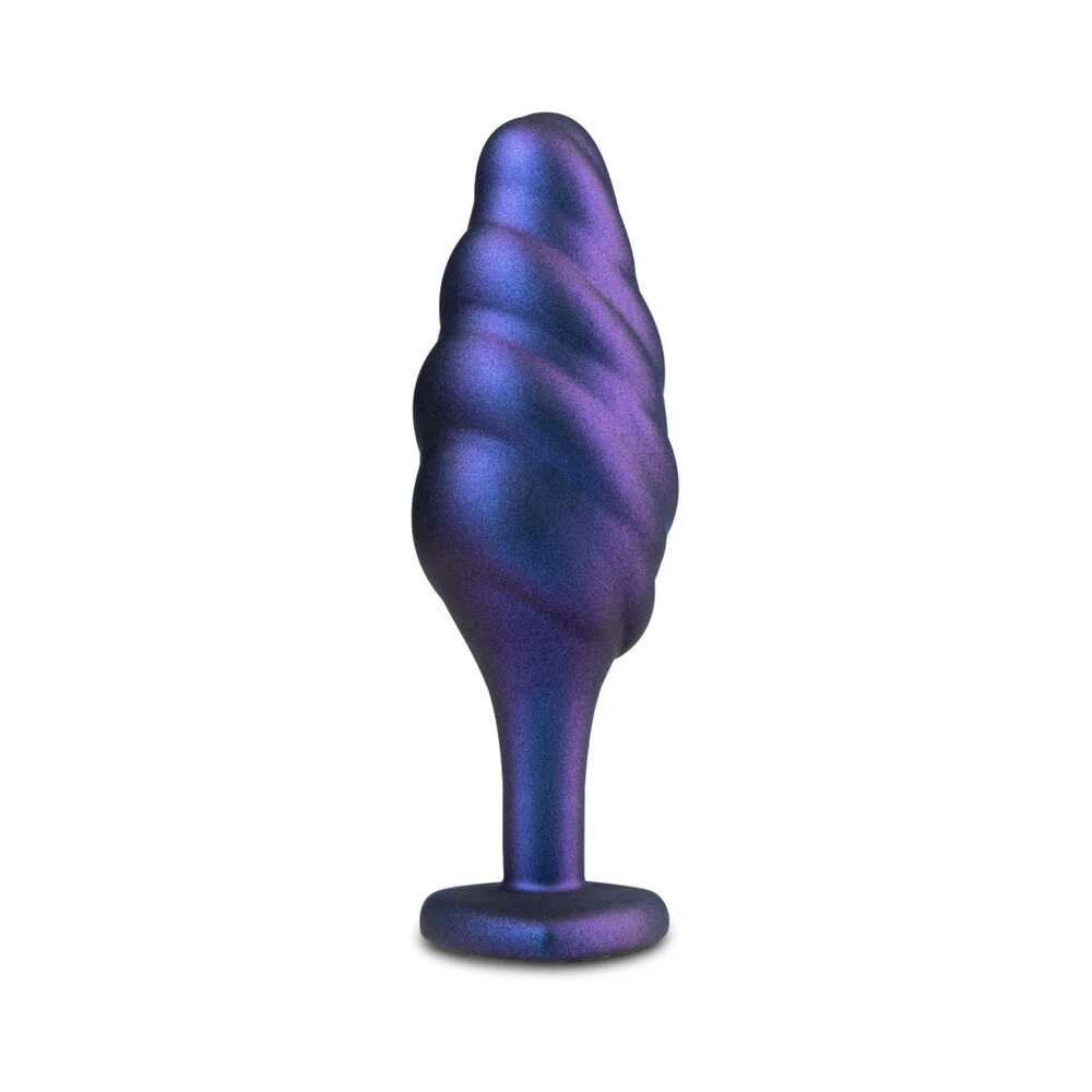 Anal Adventures Matrix Silicone Bumped Bling Plug Sapphire - Image 5