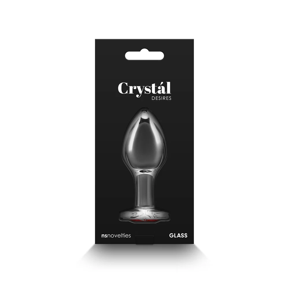 Crystal Desires Red Heart Gem Glass Plug Medium - Image 7