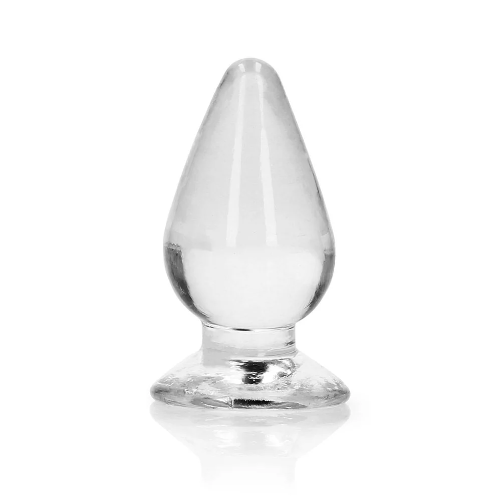 RealRock Crystal Clear 3.5 in. Anal Plug Clear - Image 6