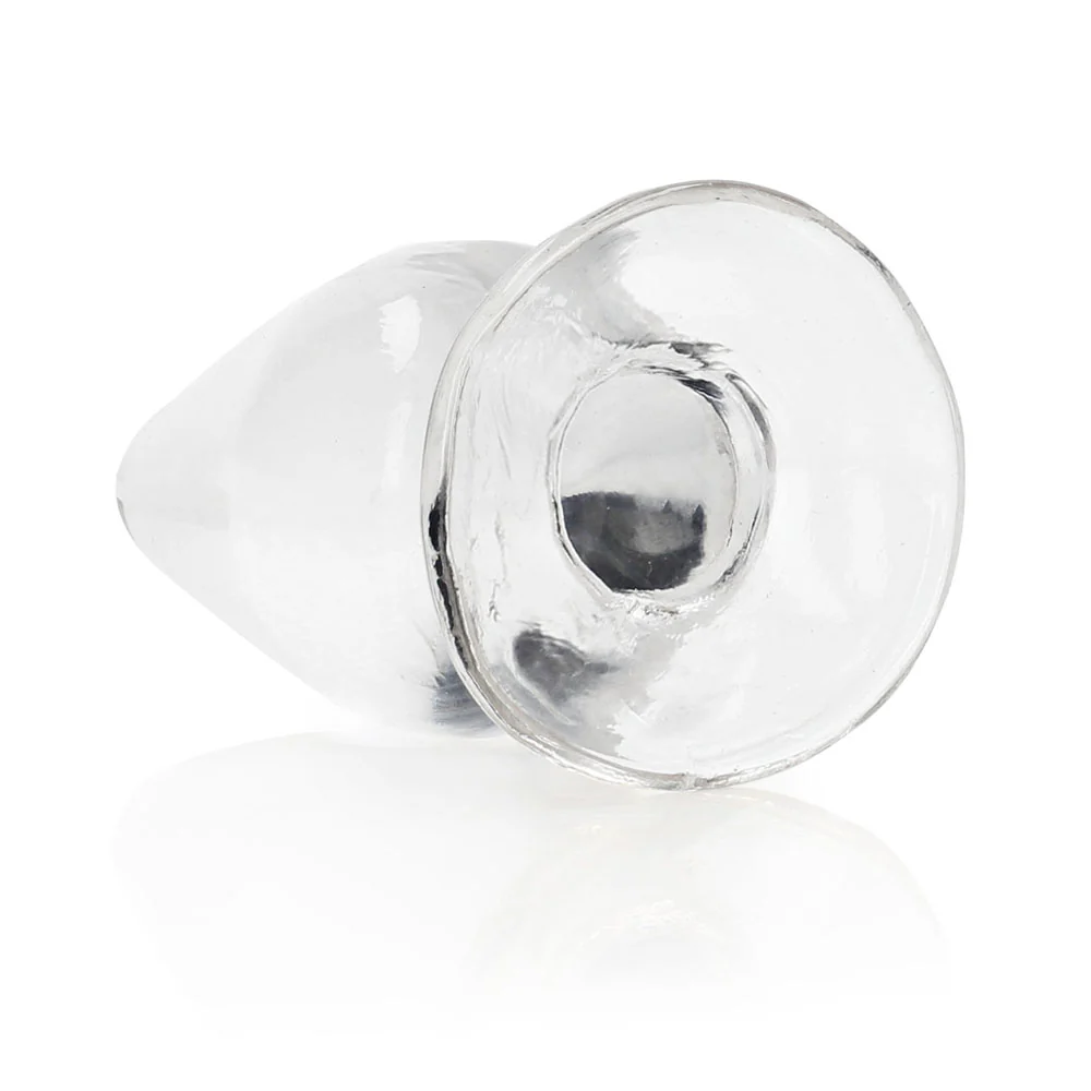 RealRock Crystal Clear 3.5 in. Anal Plug Clear - Image 7