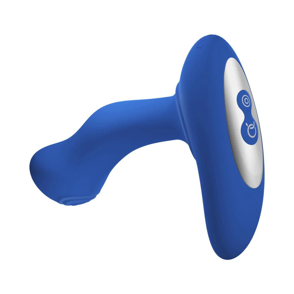 Forto Thumper Rechargeable Remote-Controlled Silicone Thumping Anal Vibrator Blue - Image 11