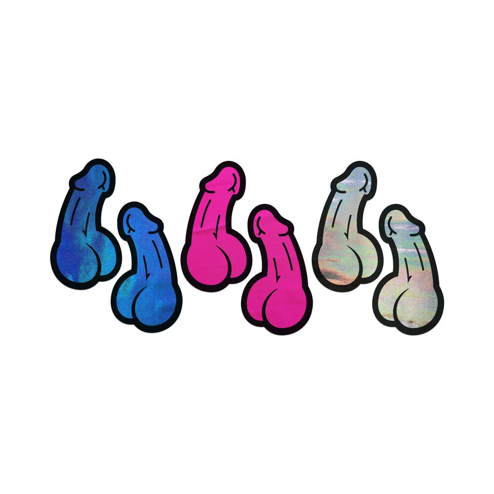 Pastease A Bag of Dicks: 3-Pack of Penis Pasties for Nipples & Skin - Image 8