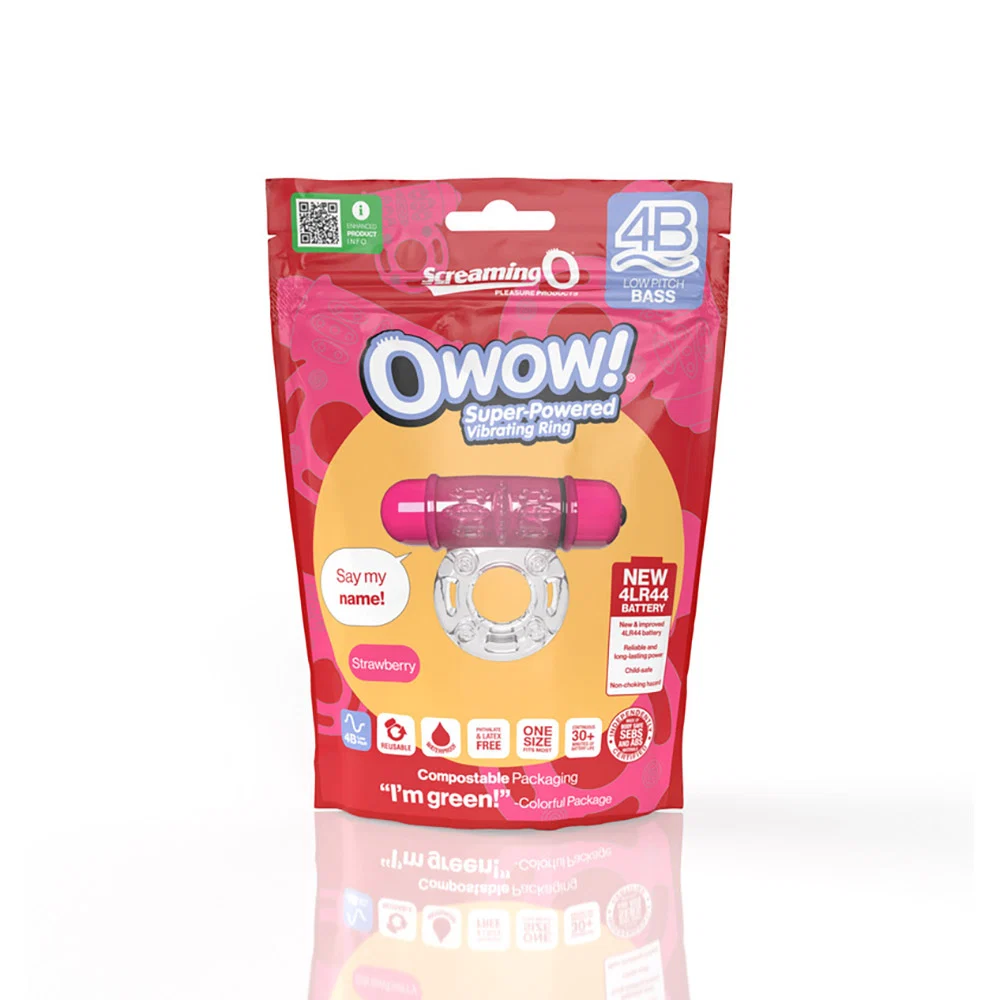 Screaming O 4B OWow Vibrating Cockring Strawberry - Image 10