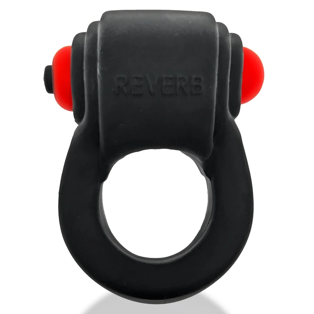 Hunkyjunk Revring Cockring with Bullet Vibrator Tar Ice - Image 9