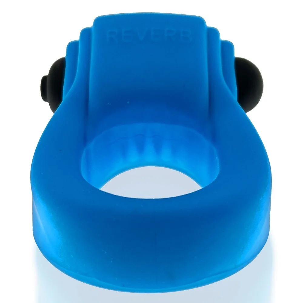 Hunkyjunk Revring Cockring with Bullet Vibrator Teal Ice - Image 11
