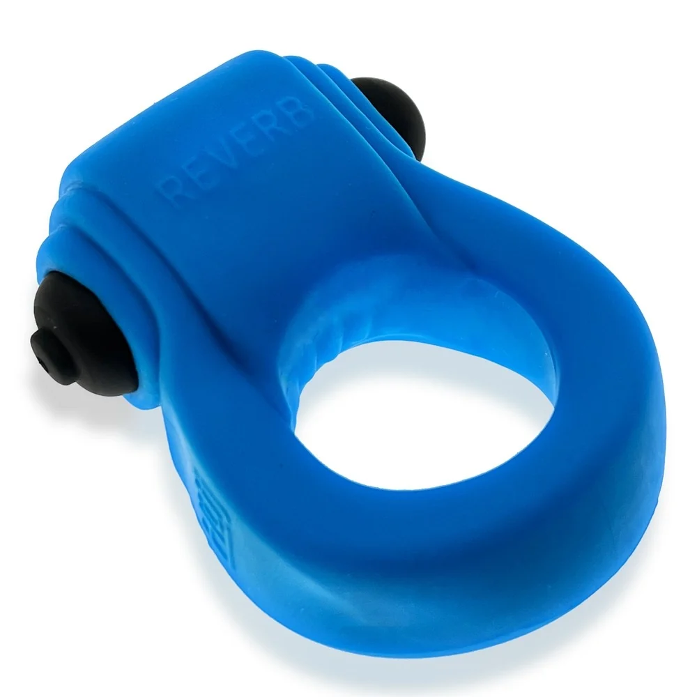 Hunkyjunk Revring Cockring with Bullet Vibrator Teal Ice - Image 12