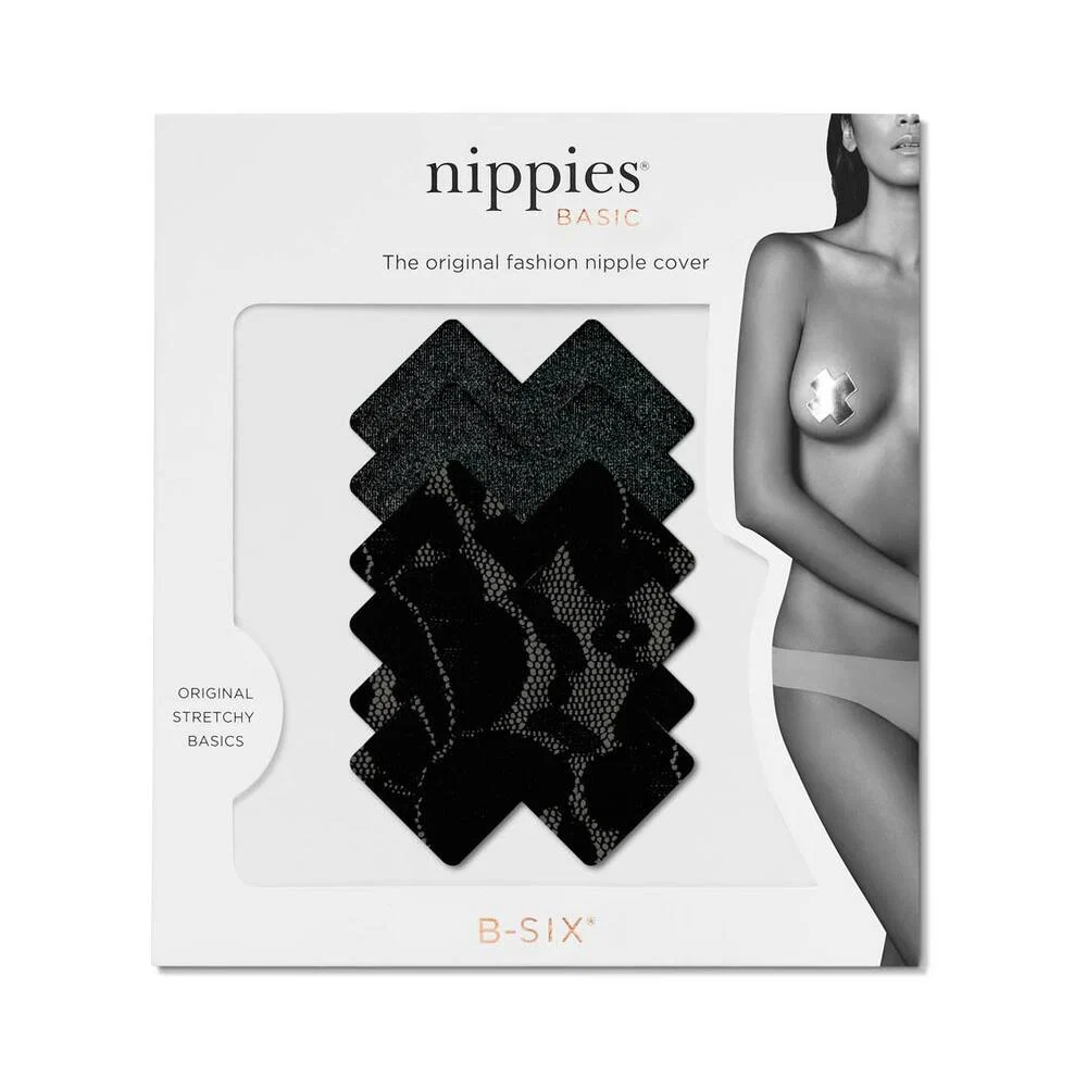 Nippies Basic Black Crosses Pasties Size C - Image 2