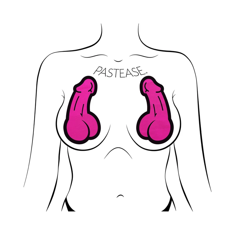 Pastease Penis Pasties Pink - Image 2