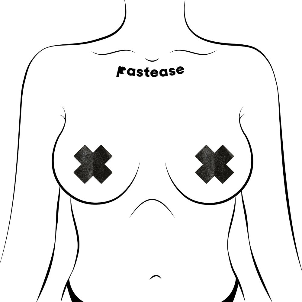 Pastease Petites Crosses Pasties Black - Image 2