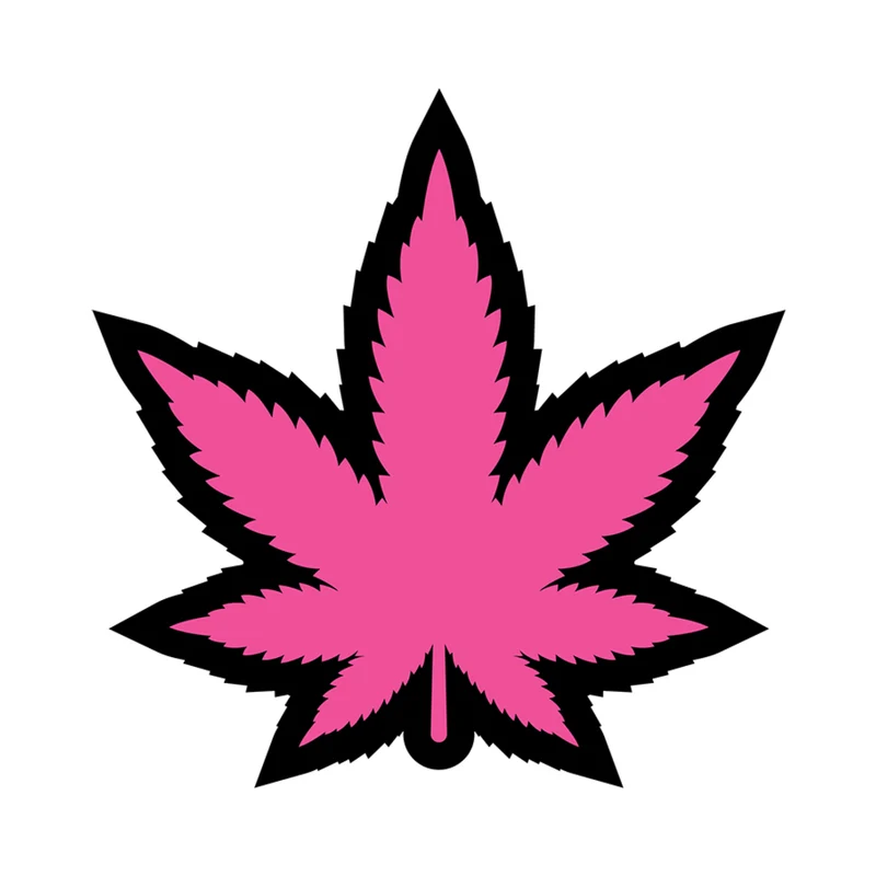 Weed Pin Pink Marijuana Leaf - Image 2