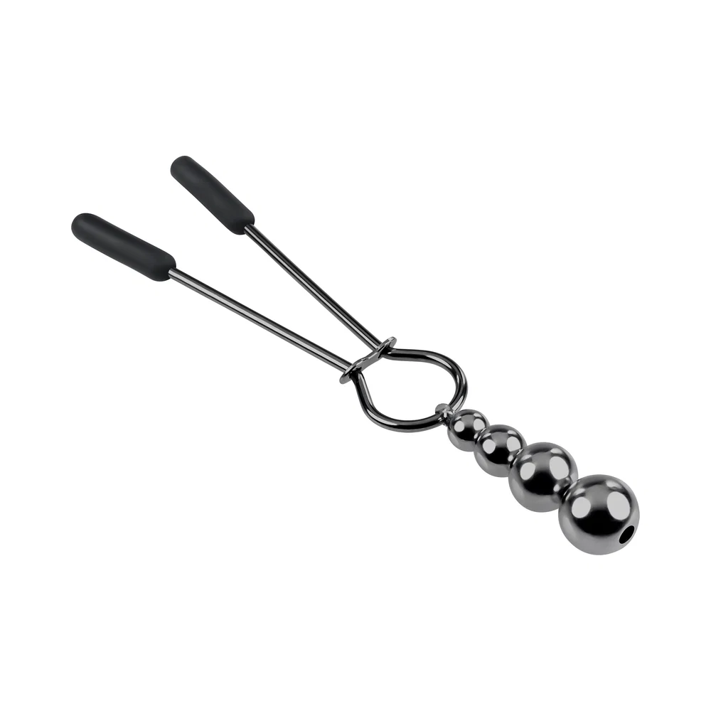 Selopa Beaded Nipple Clamps Stainless Steel Black Chrome - Image 10