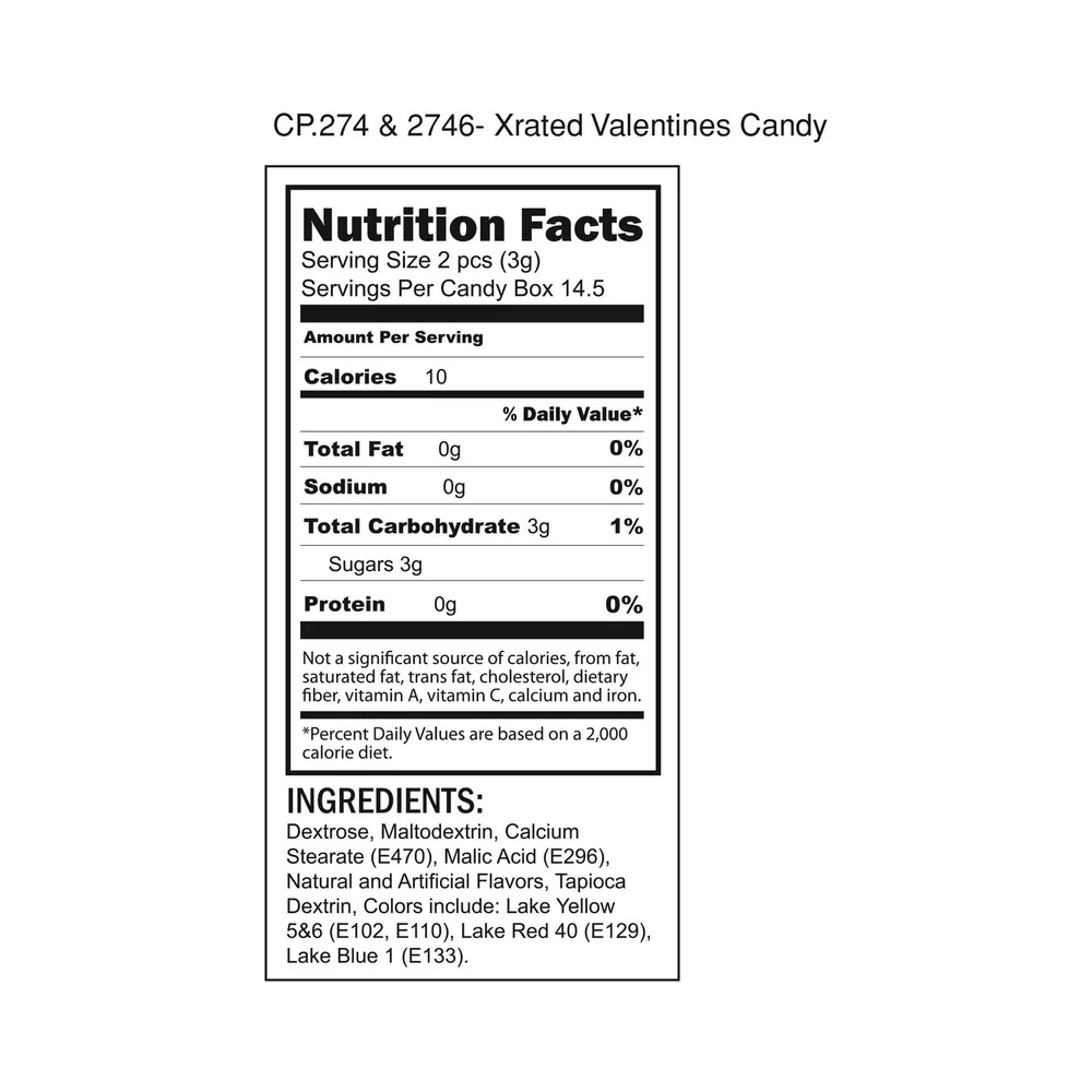 X-Rated Valentine Hearts Candy Boxes 6-Piece Display - Image 7