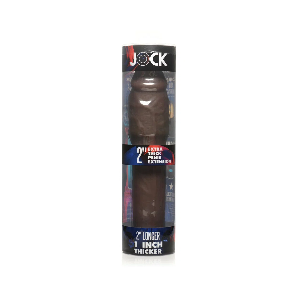 Jock Extra Thick Penis Extension Sleeve 2 in. Dark - Image 7