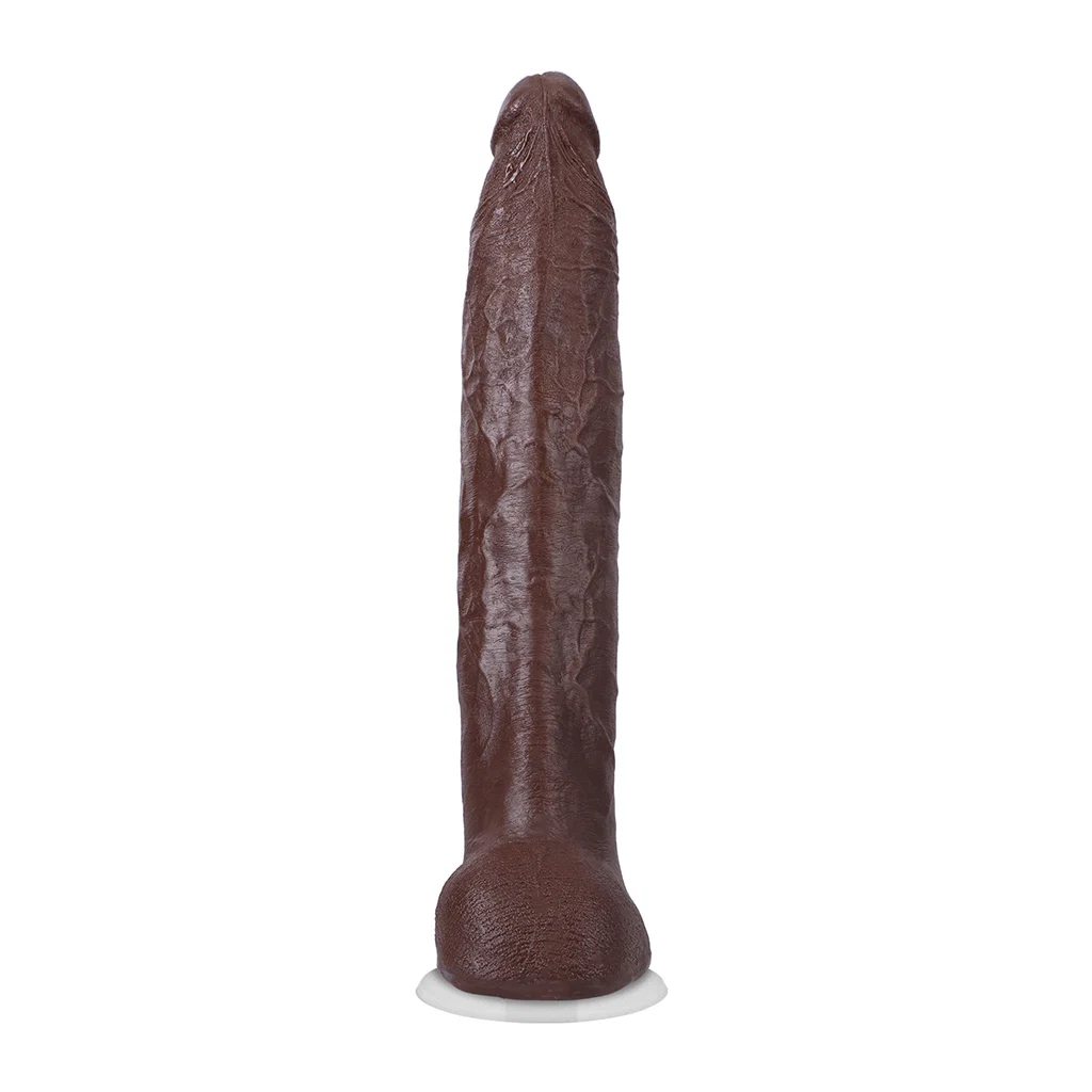 Signature Cocks Damion Dayski ULTRASKYN Cock with Removable Vac-U-Lock Suction Cup 12in Chocolate - Image 5