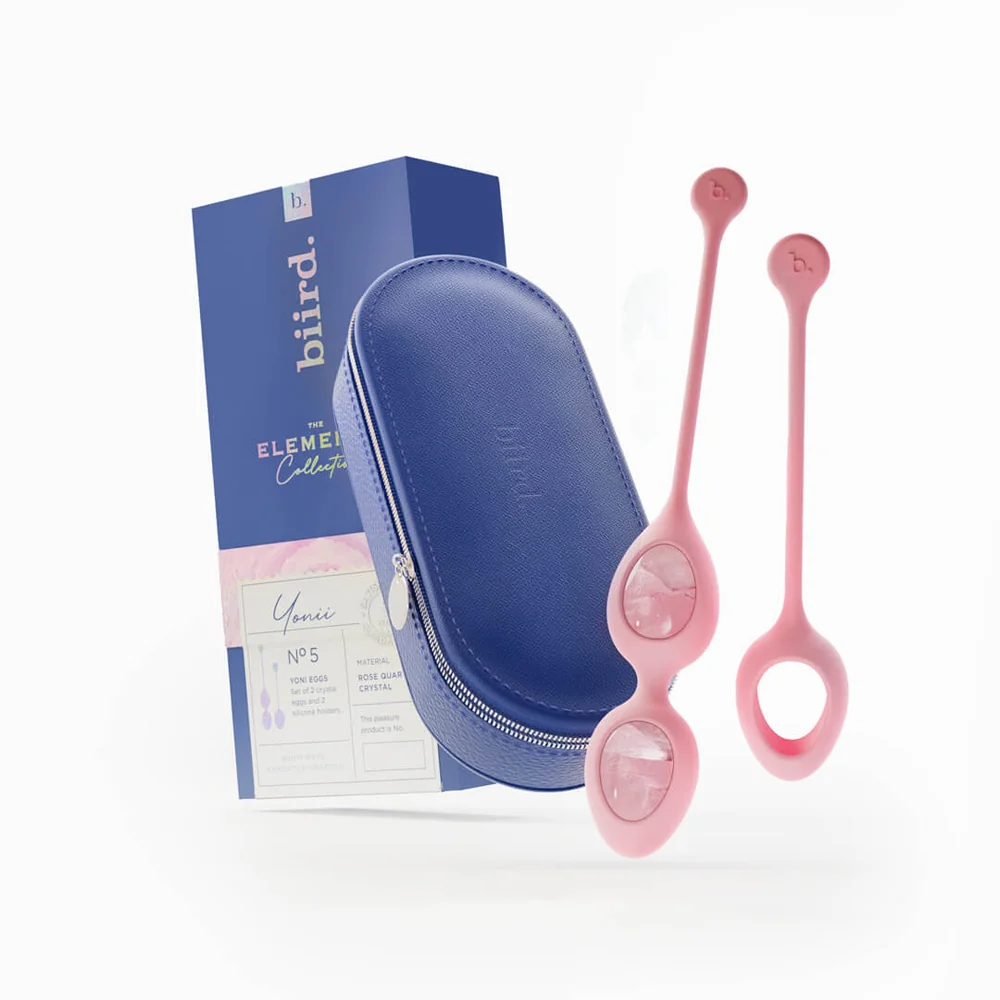 Biird Yonii 2-Piece Rose Quartz Eggs Set - Image 8