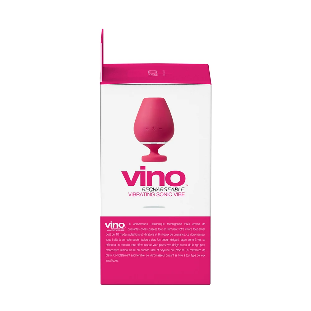 VeDO Vino Rechargeable Vibrating Sonic Vibe Pink - Image 6