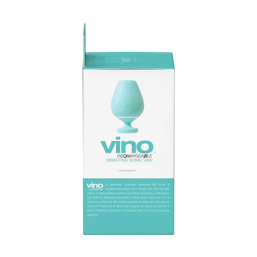 VeDO Vino Rechargeable Vibrating Sonic Vibe Turquoise - Image 6