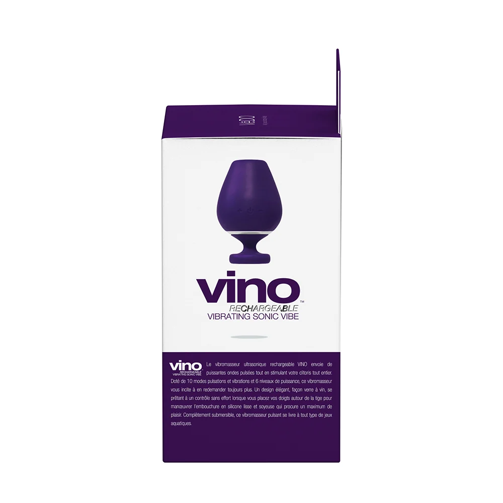 VeDO Vino Rechargeable Vibrating Sonic Vibe Purple - Image 6