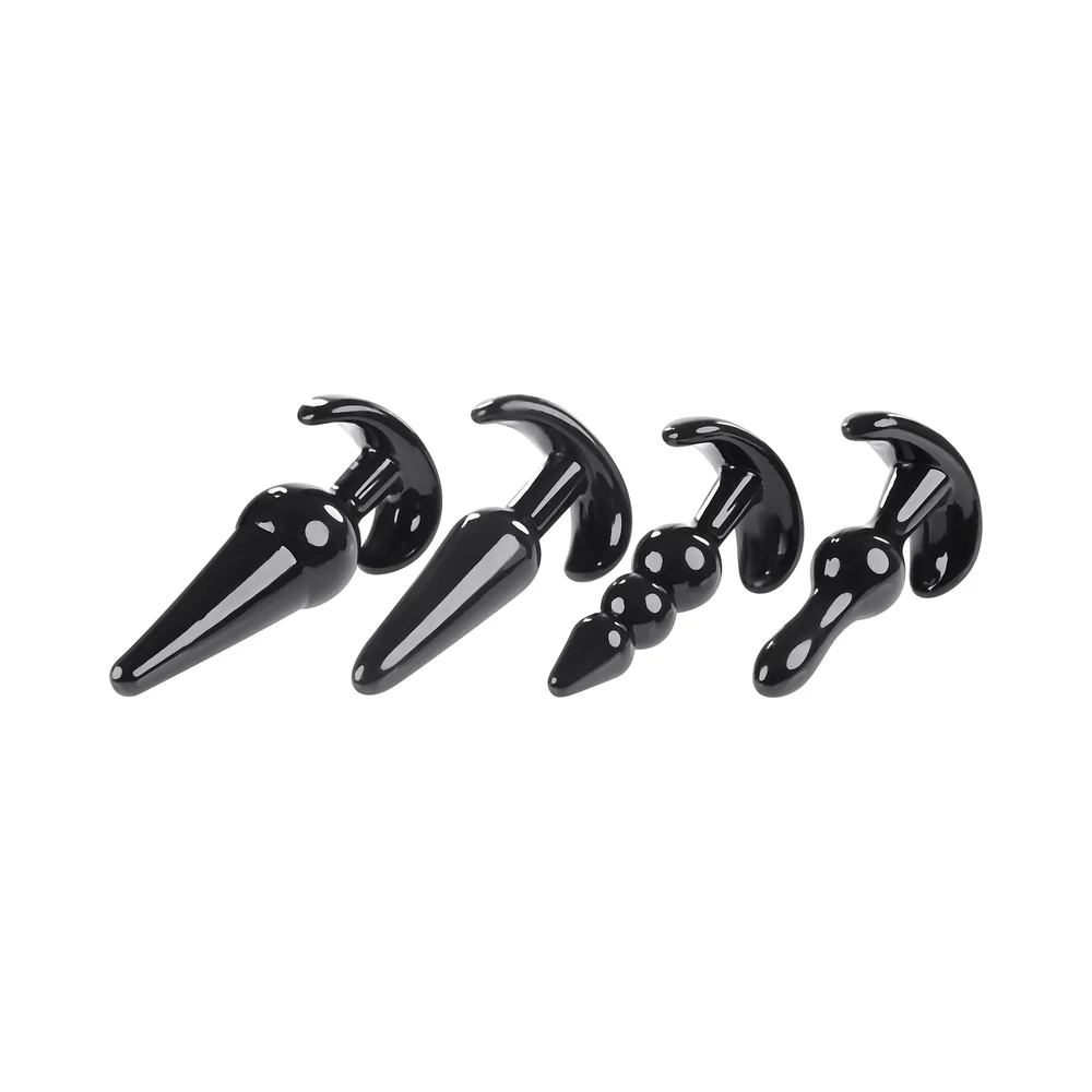 Selopa Intro To Plugs 4-Piece Anal Plug Set Black - Image 11