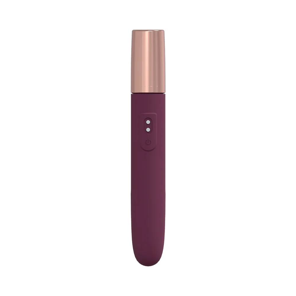 LoveLine The Traveler 10 Speed Travel Vibe Silicone Rechargeable Waterproof Burgundy - Image 2