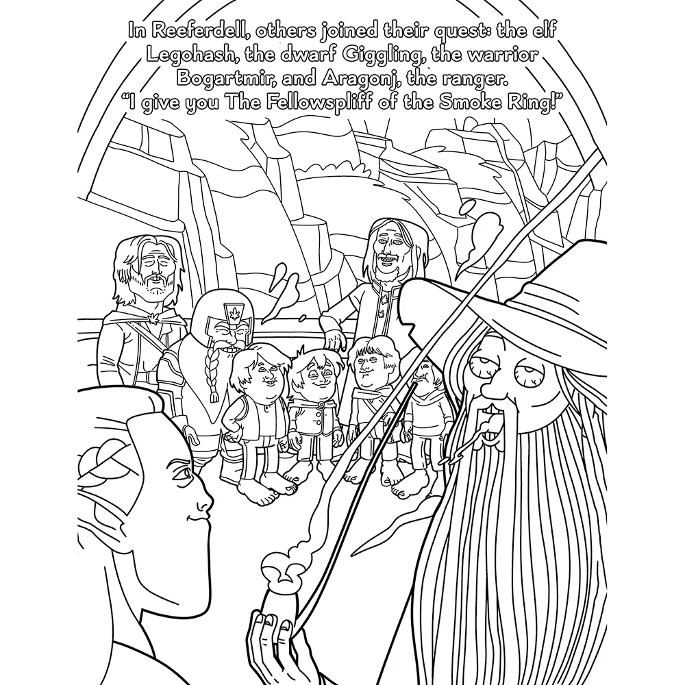 The Lord of the Smoke Rings Coloring Book - Image 4
