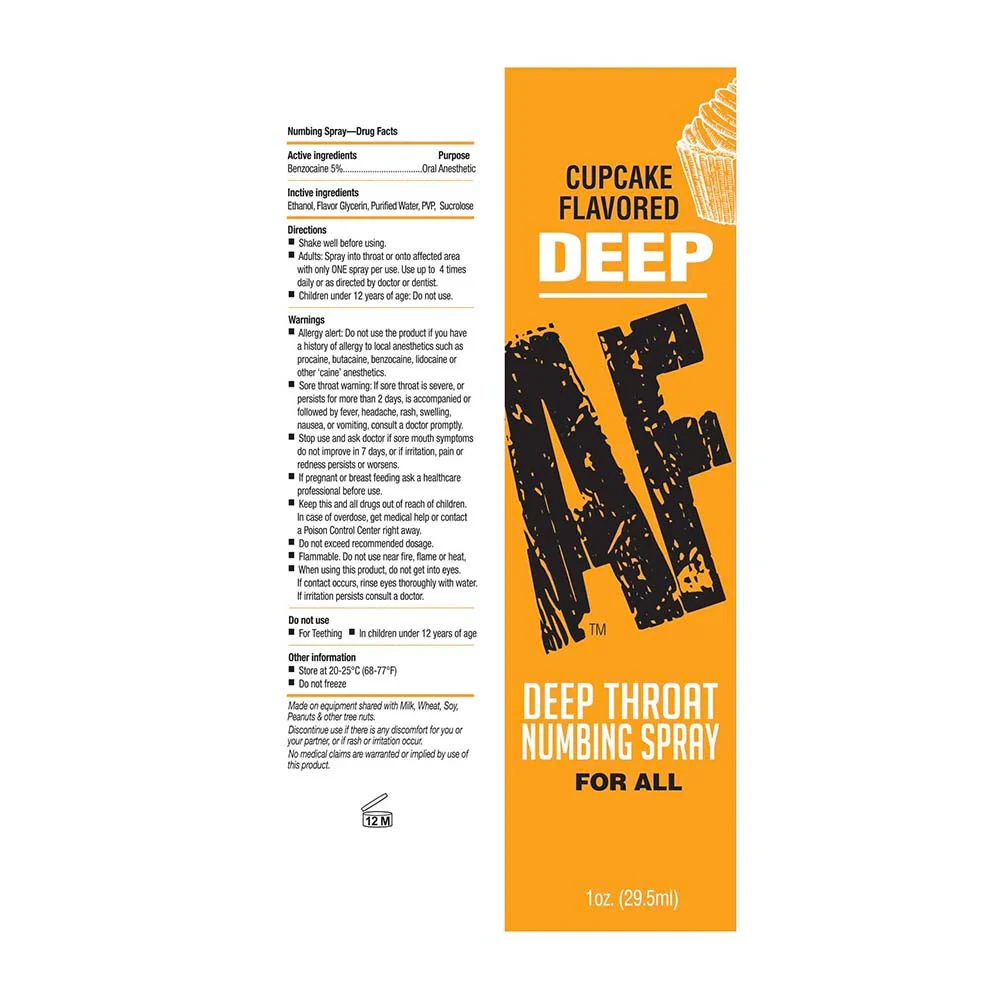 Deep AF Deep Throat Spray Cupcake 1 oz. - Image 2